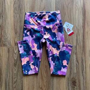 Reebok Floral Pattern High Rise Leggings